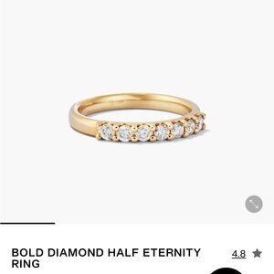 Mejuri bold half eternity ring